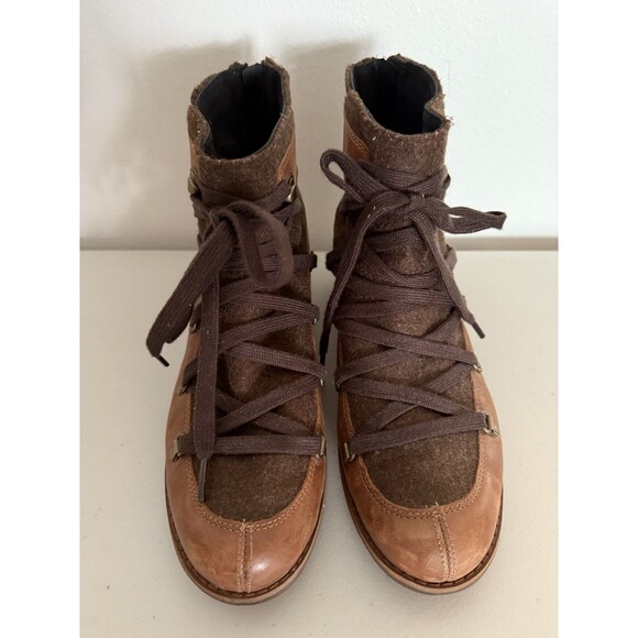 Merrell Shiloh II Ankle Boots Women Size 9.5 Brown Leather and Wool J004418 - Picture 3 of 10